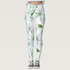 Wilde knoflookbloemen leggings