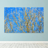 Wilde knoppen - ochtend van de lente canvas afdruk (Insitu (Houten vloer))