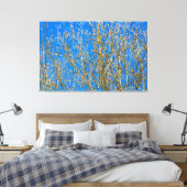 Wilde knoppen - ochtend van de lente canvas afdruk (Insitu (Slaapkamer))