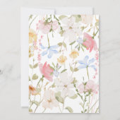 Wilde Koe Birthday Uitnodiging (Achterkant)