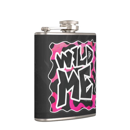 Wilde Koe Roze en Wit Heupfles (Rechts)