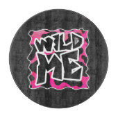 Wilde Koe Roze en Wit Snijplank (Voorkant)