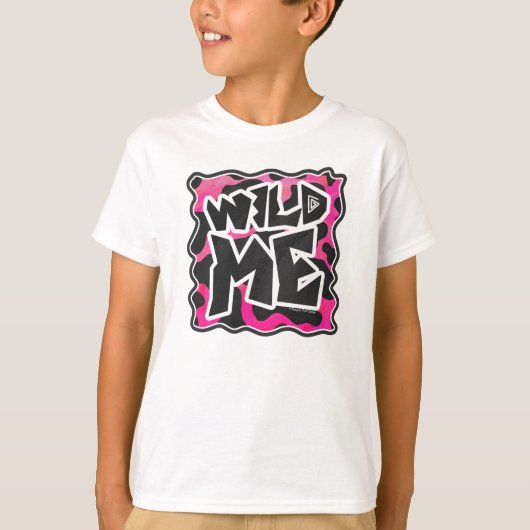 Wilde Koe Roze en Wit T-shirt (Voorkant)