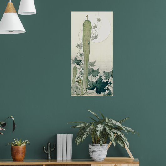 wilde komkommer Japanse kunst door Ohara Koson Poster (Woonkamer 1)