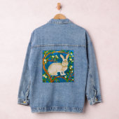 Wilde konijn en bloeiende takken denim jacket (Hangar)