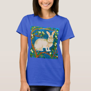 Wilde konijn en bloeiende takken t-shirt