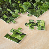 Wilde konijn in gras en klaver, puzzels (Zijkant)