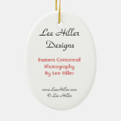 Wilde konijn oostelijk katoenstaart Ornament (Achterkant)