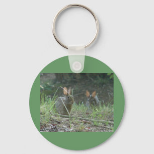 Wilde konijnen Eastern Cottontail Pair Apparel Gif Sleutelhanger