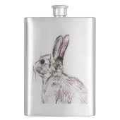 Wilde konijnenfles heupfles (Voorkant)