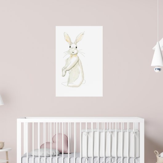 Wilde Konijnenschets Poster (Kinderkamer 2)