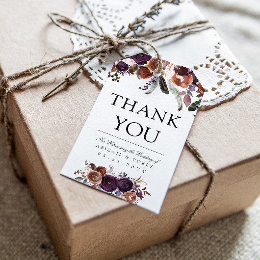 Wilde Koninklijke Bloei | Dankjewels Bericht Cadeaulabel