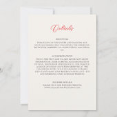 Wilde krans Mooie Herfst Bloemen Eenvoudige bruilo Kaart (Achterkant)