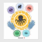 Wilde kratt broers sticker (Vel)