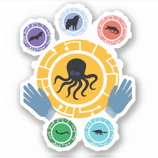 Wilde kratt sticker (Voorkant)