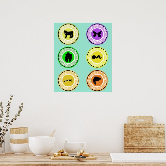 Wilde kratten combo v2 poster (Keuken)