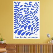 Wilde kruiden, Matisse-stijl Canvas Afdruk (Insitu (Woonkamer))