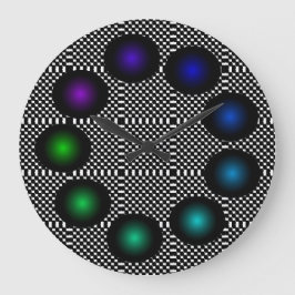 Wilde Kunst Leuke Trippy Optische Illusie Ongebrui Grote Klok