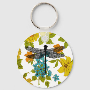 Wilde kunstdragonfly Bug Insecte Silhouette Sleutelhanger