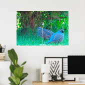 Wilde Kwartel Poster (Thuiskantoor)