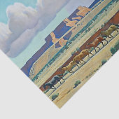 "Wilde Land van de Navajo" door Maynard Dixon Tissuepapier (Detail)