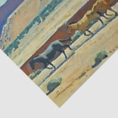 "Wilde Land van de Navajo" door Maynard Dixon Tissuepapier (Detail)