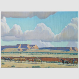 "Wilde Land van de Navajo" door Maynard Dixon Tissuepapier