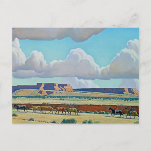“Wilde land van de Navajo” van Maynard Dixon Briefkaart