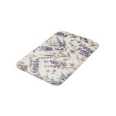 Wilde lavendel boho botanische bloem badmat (Gekanteld)