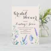 Wilde lavendel en ivoren Vrijgezellenfeest Kaart (Staand voorkant)