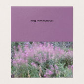 Wilde Lavendel Flora Blank Letter Kaarten (Buitenkant ongevouwen)