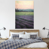  wilde lavendel: olieverfschilderij op doek canvas afdruk (Insitu (Slaapkamer))