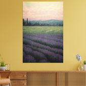  wilde lavendel: olieverfschilderij op doek canvas afdruk (Insitu (Woonkamer))