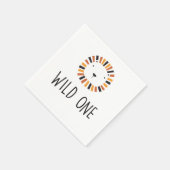 Wilde leeuw eerste verjaardag servetten (Hoek)