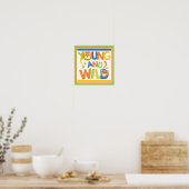 Wilde Leeuw en Tijger Poster (Keuken)