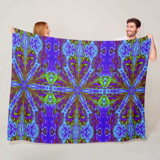 Wilde Lelies 1 Fleece Deken (In situ)