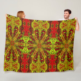 Wilde Lelies 7 Fleece Deken