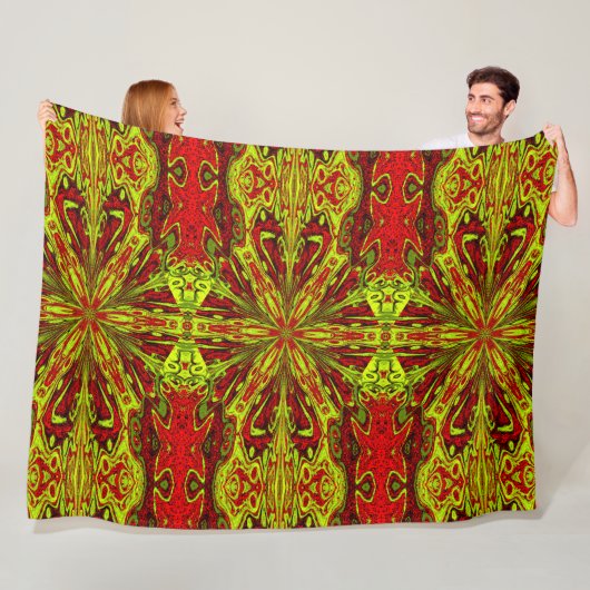 Wilde Lelies 7 Fleece Deken (In situ)