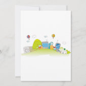 Wilde lentedag 1e verjaardag kaart (Achterkant)