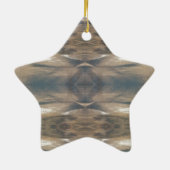 Wilde Leopard Wilde Dierenpatroonbruin Keramisch Ornament (Achterkant)