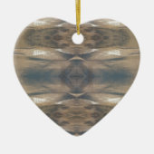 Wilde Leopard Wilde Dierenpatroonbruin Keramisch Ornament (Voorkant)