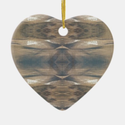 Wilde Leopard Wilde Dierenpatroonbruin Keramisch Ornament (Voorkant)