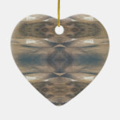 Wilde Leopard Wilde Dierenpatroonbruin Keramisch Ornament (Achterkant)