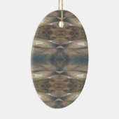 Wilde Leopard Wilde Dierenpatroonbruin Keramisch Ornament (Rechts)