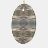 Wilde Leopard Wilde Dierenpatroonbruin Keramisch Ornament (Links)