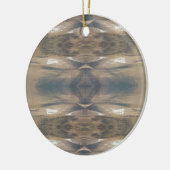 Wilde Leopard Wilde Dierenpatroonbruin Keramisch Ornament (Links)