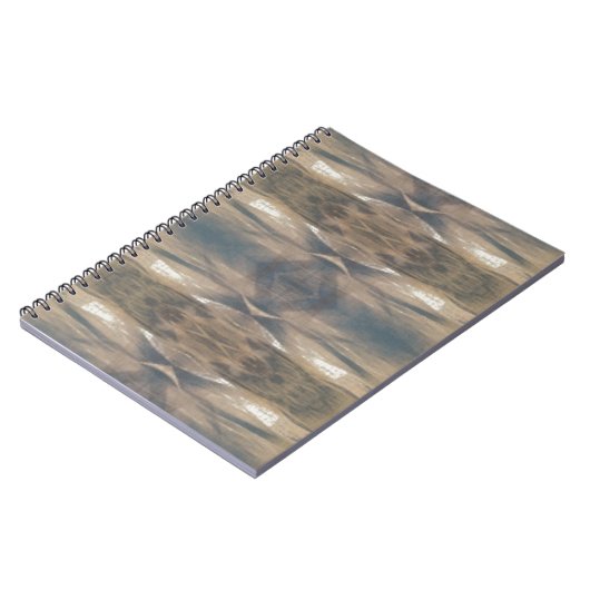 Wilde Leopard Wilde Dierenpatroonbruin Notitieboek (Linkerzijde)