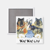Wilde leven! magneet (Voorkant / Achterkant)