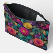 Wilde Levendige Bloemen En Veren Tas (Open)