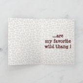 Wilde Liefde voor Mijn Speciaal Liefje Feestdagen Kaart (Binnen)